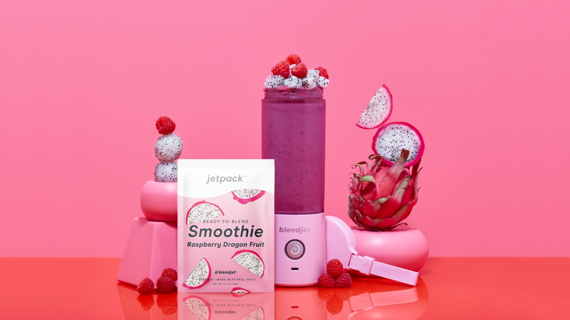 Juice Blendjet Strawberry Smoothie JetPack Smoothie