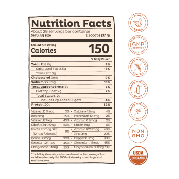 nutrition facts image Salted Caramel Coffee
