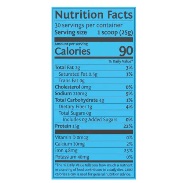 nutrition facts image Maple French Toast / 30 Servings