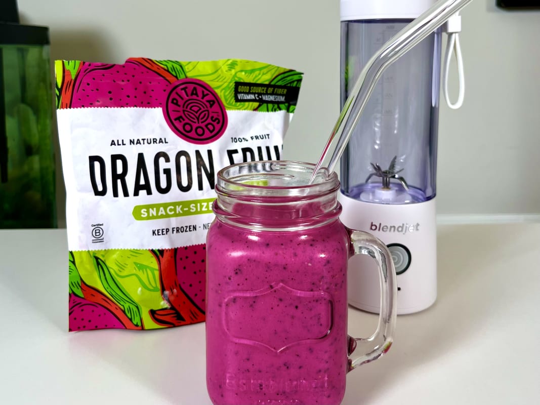 Vanilla Dragon Fruit Protein Smoothie-image