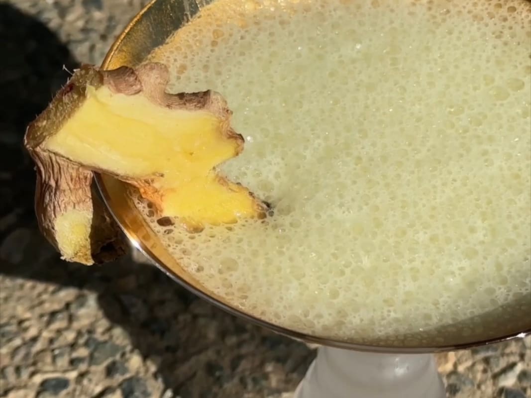 Lemon Ginger Mocktail BlendJet Recipe